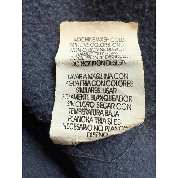 Beverly Hills Polo Club Men's XXL Navy Blue 1/4 Zip Pullover Fleece Jacket - Picture 11 of 11